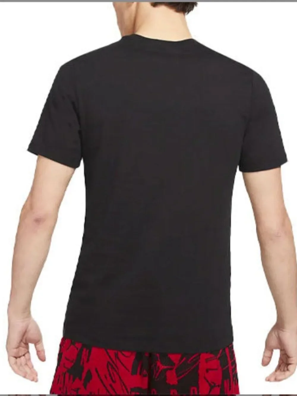 Air Jordan Flight T-Shirt Printing Black Red Size 2XL